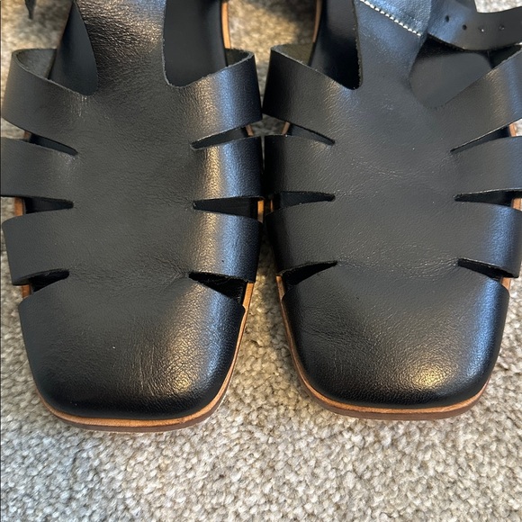 EUC Anne Thomas Leather Hackney Fisherman Sandals in Florida Black size EU37/7 - Picture 8 of 12
